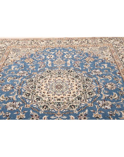 Tappeto Nain 9La Persia bianco blu 203x257