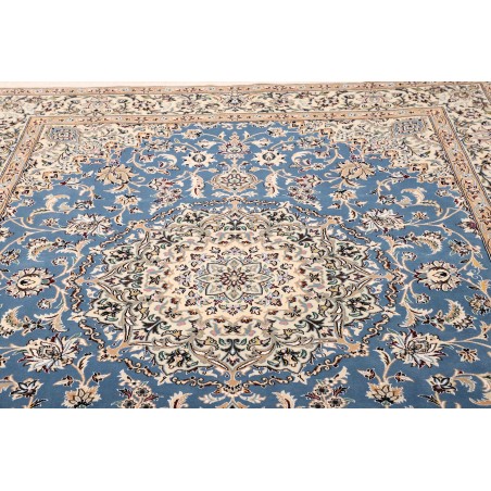 Tappeto Nain 9La Persia bianco blu 203x257