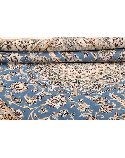 Tappeto Nain 9La Persia bianco blu 203x257