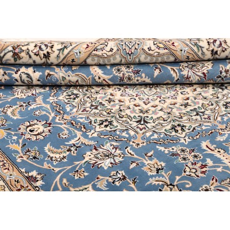 Tappeto Nain 9La Persia bianco blu 203x257