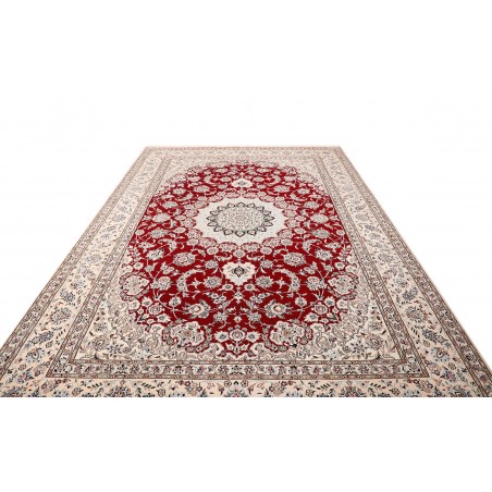 Tappeto Nain 9La Persia bianco grigio 250x358