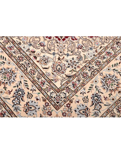 Tappeto Nain 9La Persia bianco grigio 250x358