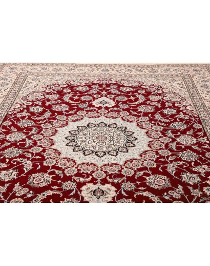 Tappeto Nain 9La Persia bianco grigio 250x358