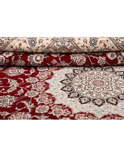 Tappeto Nain 9La Persia bianco grigio 250x358