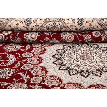 Tappeto Nain 9La Persia bianco grigio 250x358