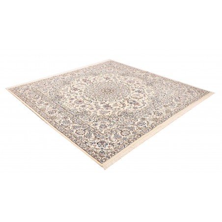 Tappeto Nain 9La Persia bianco grigio 215x210