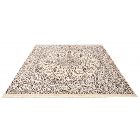 Tappeto Nain 9La Persia bianco grigio 215x210