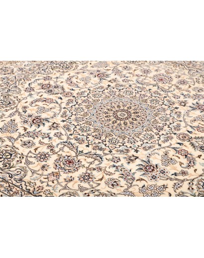 Tappeto Nain 9La Persia bianco grigio 215x210