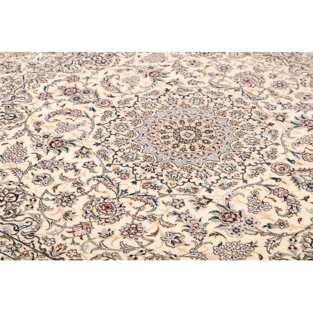 Tappeto Nain 9La Persia bianco grigio 215x210