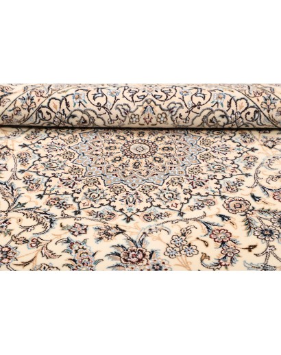 Tappeto Nain 9La Persia bianco grigio 215x210