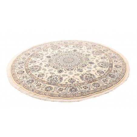 Tappeto Nain 9La Persia bianco grigio 205x205