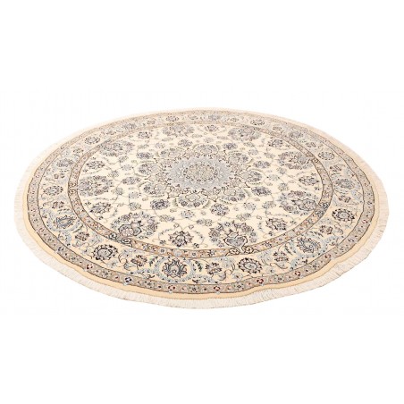 Tappeto Nain 9La Persia bianco grigio 205x205