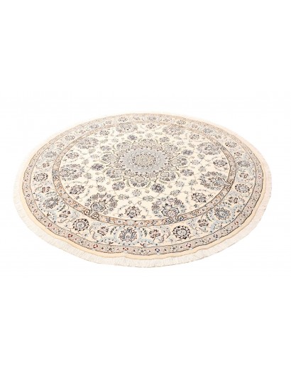 Tappeto Nain 9La Persia bianco grigio 205x205