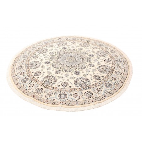 Tappeto Nain 9La Persia bianco grigio 205x205