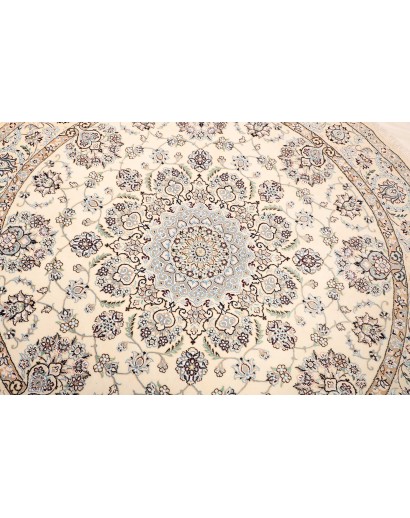 Tappeto Nain 9La Persia bianco grigio 205x205