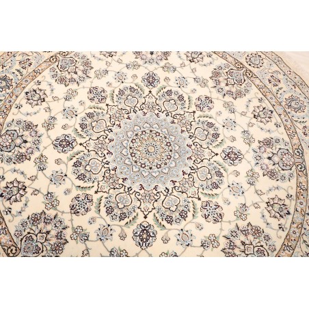 Tappeto Nain 9La Persia bianco grigio 205x205