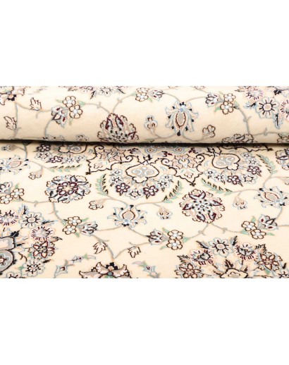 Tappeto Nain 9La Persia bianco grigio 205x205