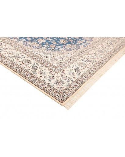 Tappeto Nain 9La Persia bianco blu 245x355