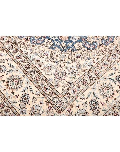 Tappeto Nain 9La Persia bianco blu 245x355
