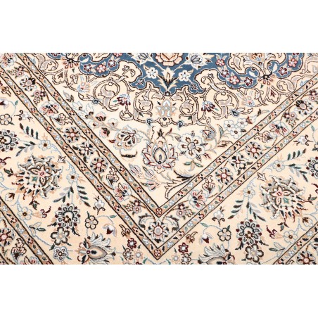 Tappeto Nain 9La Persia bianco blu 245x355