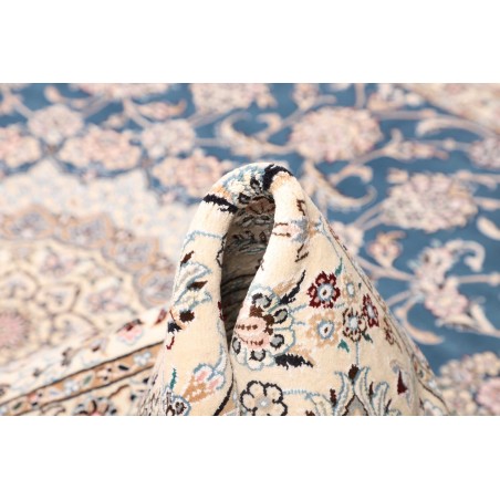 Tappeto Nain 9La Persia bianco blu 245x355