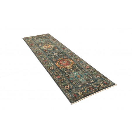 Tappeto Tribal Pakistan azzurro 78x253