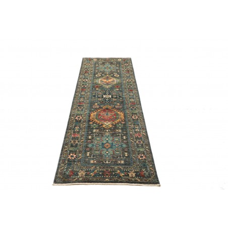 Tappeto Tribal Pakistan azzurro 78x253