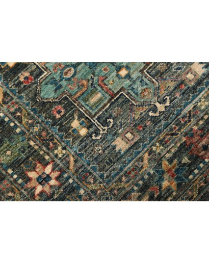 Tappeto Tribal Pakistan azzurro 78x253
