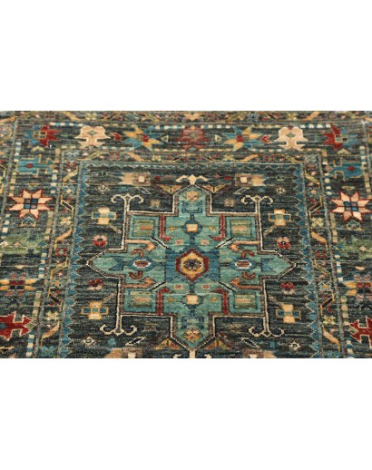 Tappeto Tribal Pakistan azzurro 78x253