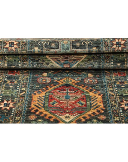 Tappeto Tribal Pakistan azzurro 78x253