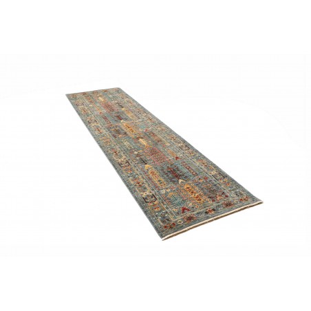 Tappeto Tribal Pakistan bianco marrone 80x273