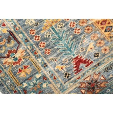 Tappeto Tribal Pakistan bianco marrone 80x273