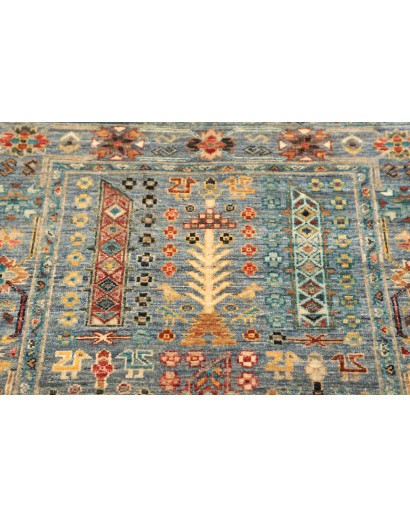 Tappeto Tribal Pakistan bianco marrone 80x273