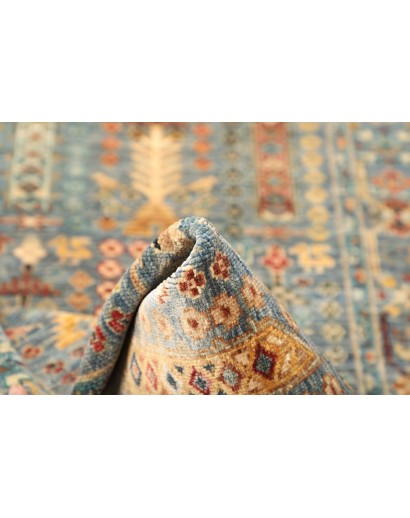 Tappeto Tribal Pakistan bianco marrone 80x273