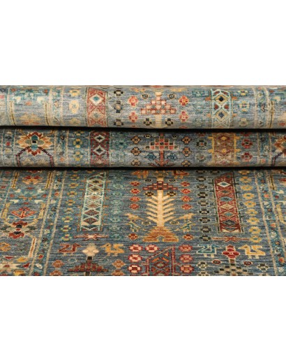 Tappeto Tribal Pakistan bianco marrone 80x273