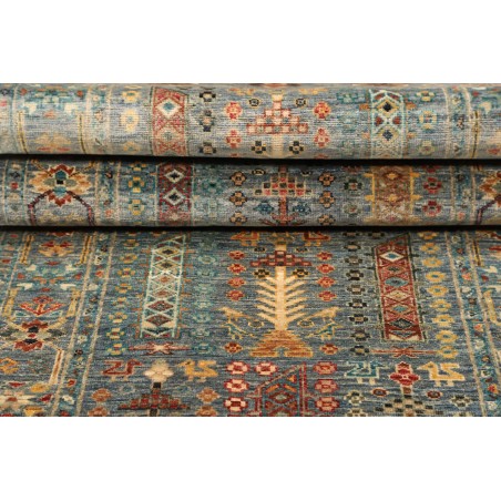 Tappeto Tribal Pakistan bianco marrone 80x273