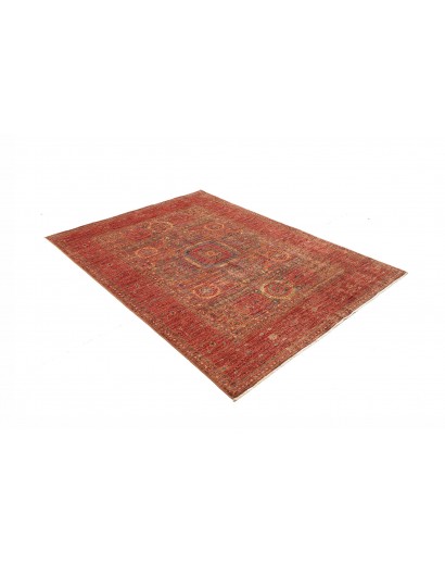 Tappeto Mamlouk Pakistan rosso verde 145x205