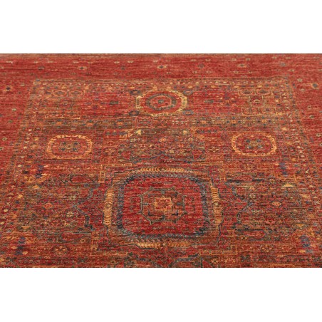 Tappeto Mamlouk Pakistan rosso verde 145x205
