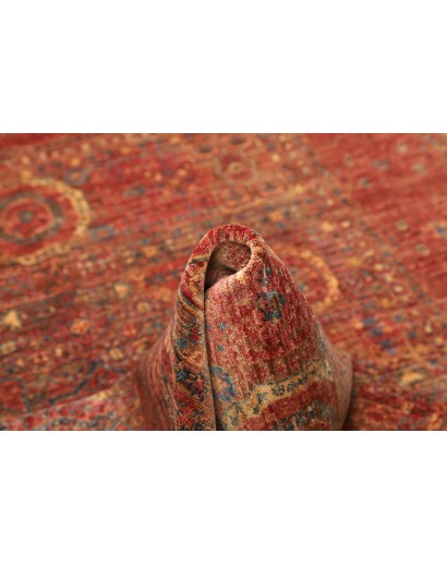 Tappeto Mamlouk Pakistan rosso verde 145x205