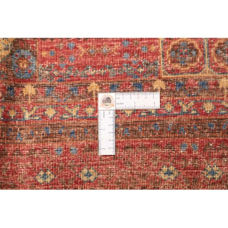 Tappeto Mamlouk Pakistan rosso verde 145x205
