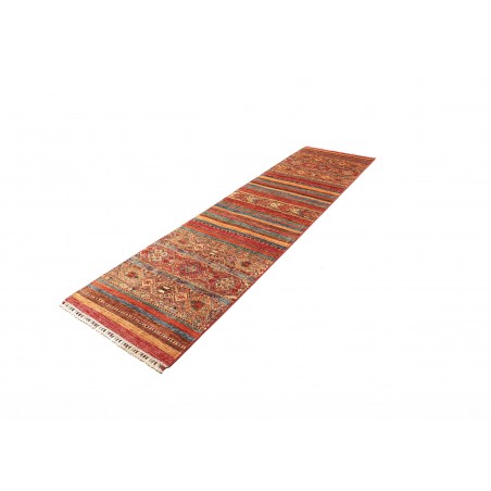 Tappeto Samarkand Pakistan rosso grigio 79x308