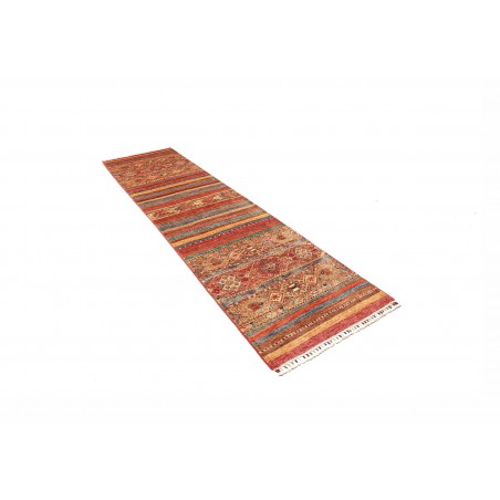 Tappeto Samarkand Pakistan rosso grigio 79x308