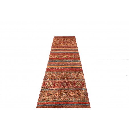 Tappeto Samarkand Pakistan rosso grigio 79x308
