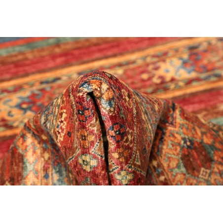 Tappeto Samarkand Pakistan rosso grigio 79x308