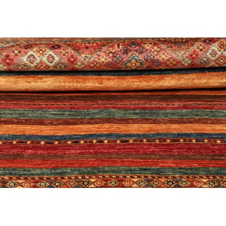 Tappeto Samarkand Pakistan rosso grigio 79x308