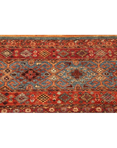 Tappeto Samarkand Pakistan marrone arancione 81x292