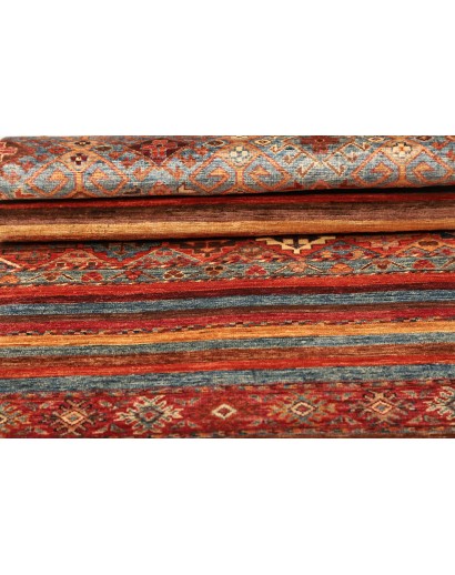 Tappeto Samarkand Pakistan marrone arancione 81x292