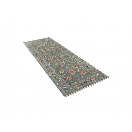 Tappeto Shahi Fine Pakistan bianco azzurro 90x252
