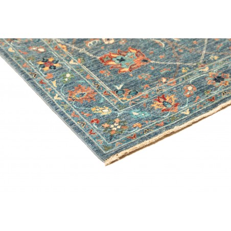 Tappeto Shahi Fine Pakistan bianco azzurro 90x252