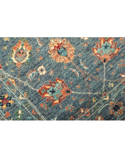 Tappeto Shahi Fine Pakistan bianco azzurro 90x252